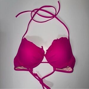 Victoria’s Secret neon pink string bikini top